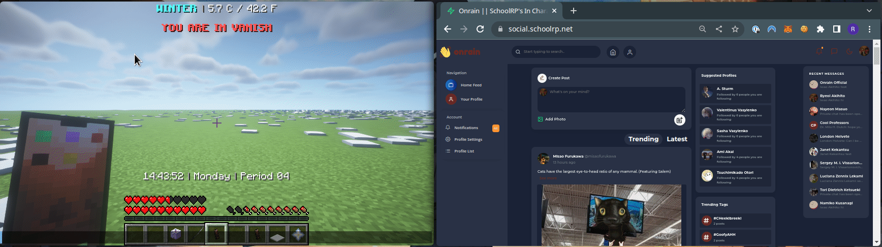 Minecraft Integration