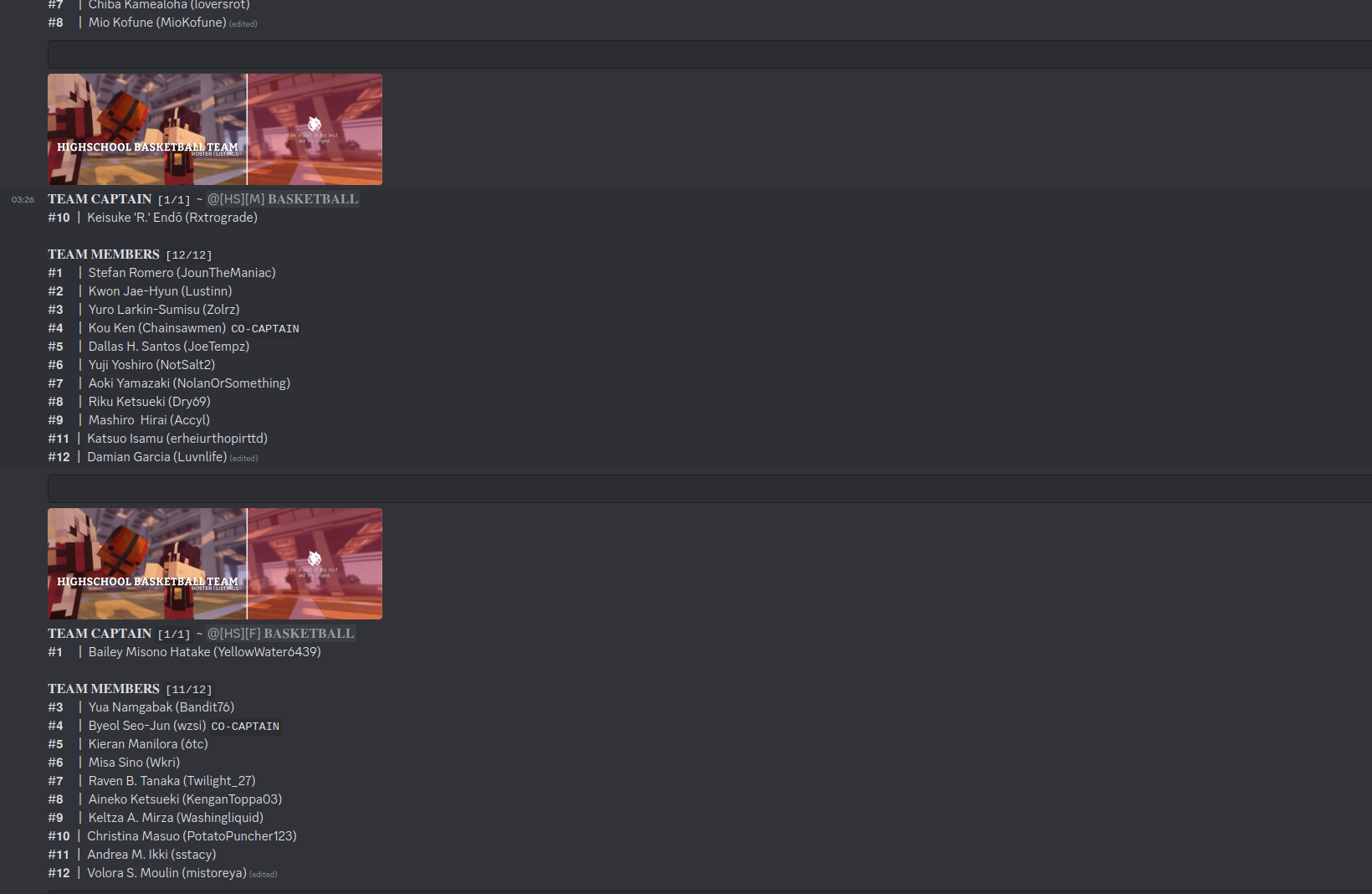 Discord Rosters Updated By Webhook